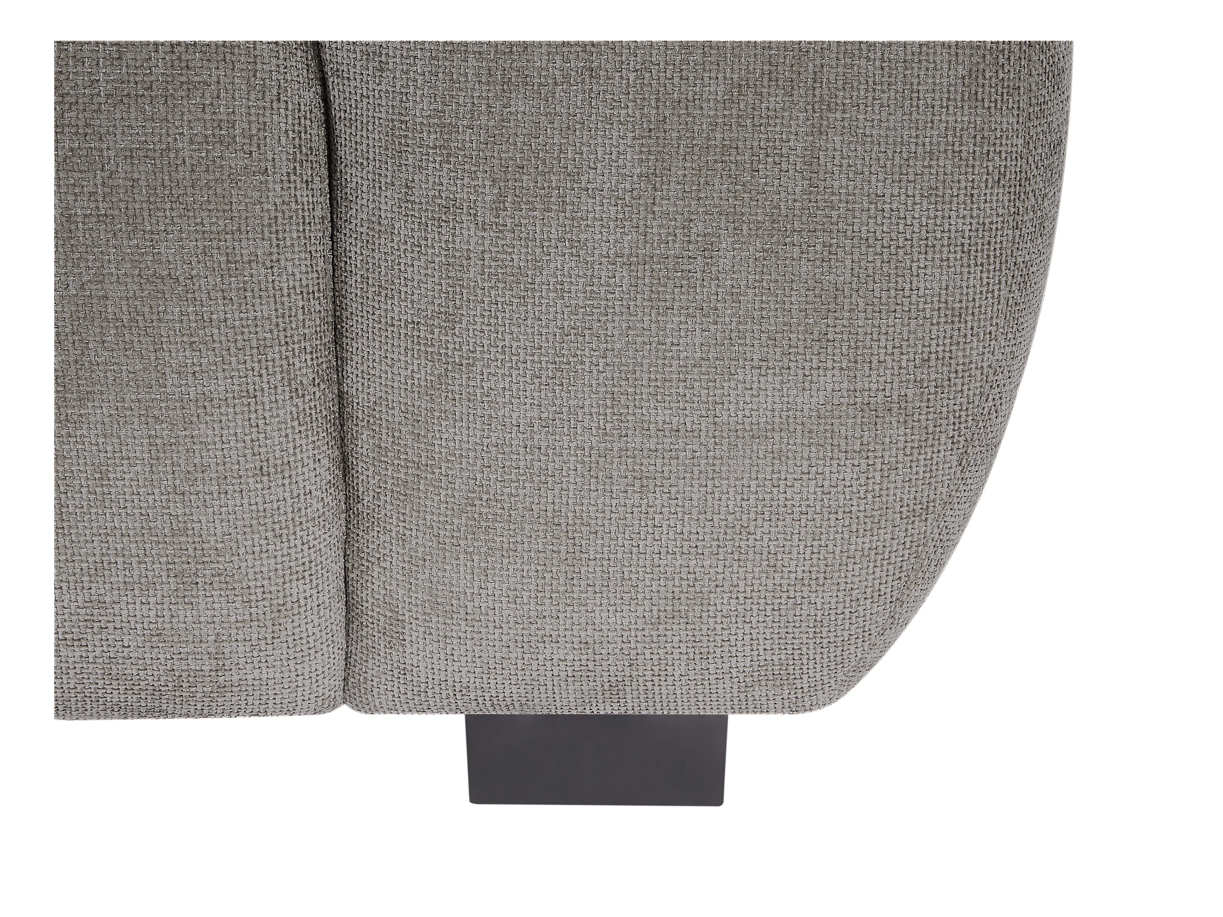 Canapé Bubble 3 places en tissu texturé gris - BERENIA