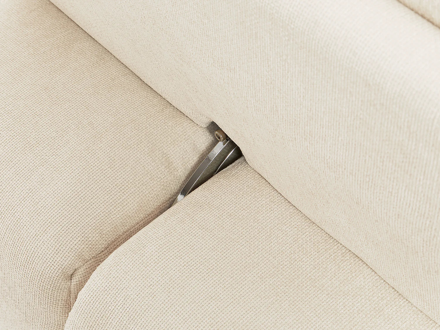 Fauteuil Bubble d'angle dossier avance-recule beige - APOLIU