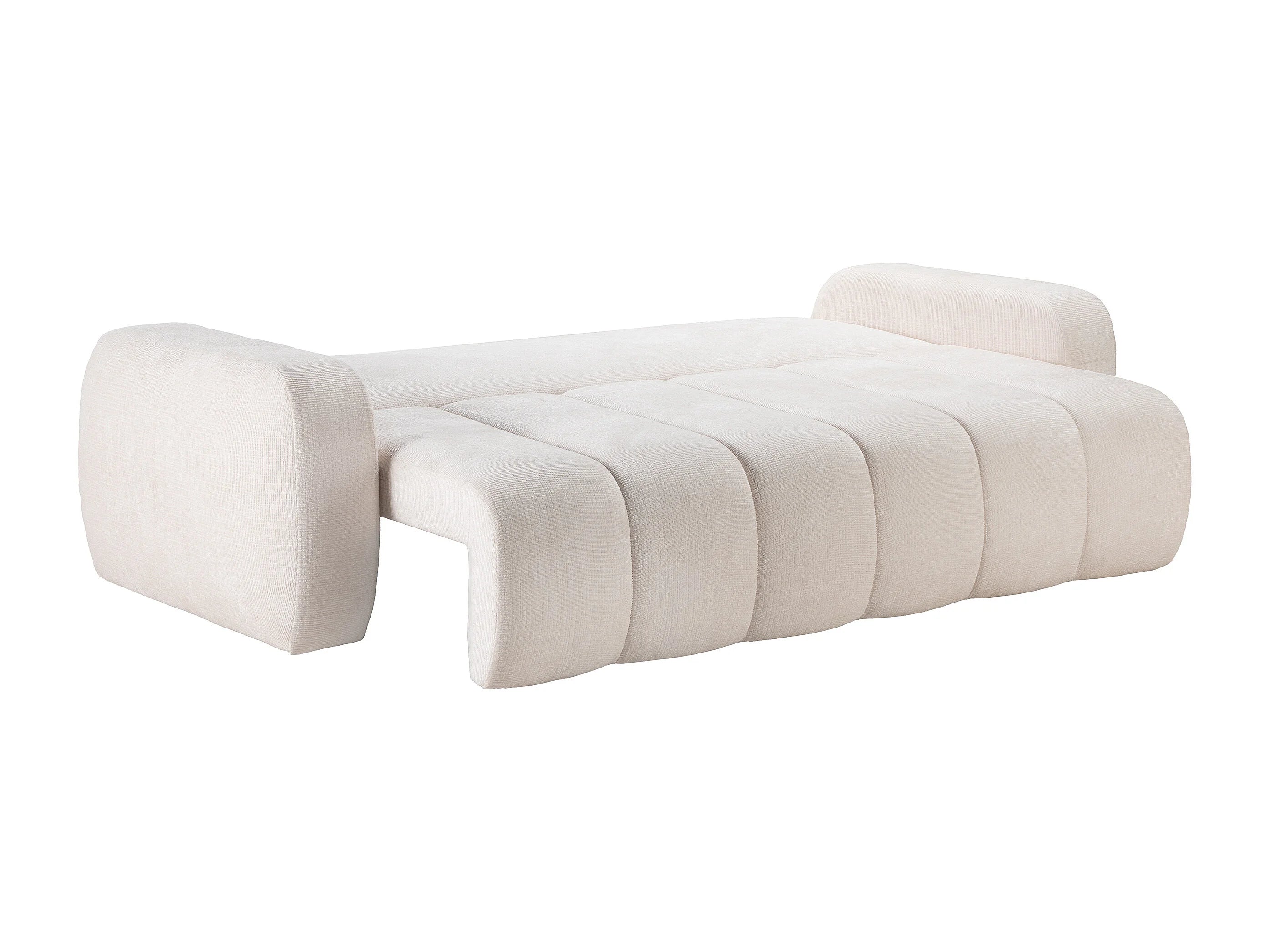 Canapé Bubble 3 places convertible beige - TALIVO