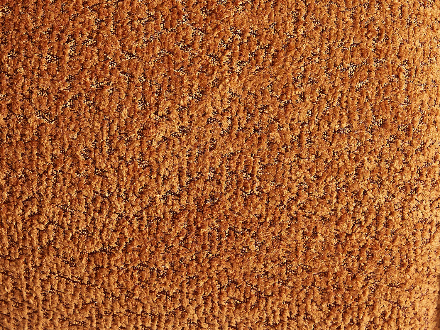 Canapé Bubble Design à 3 places en tissu bouclette terracotta - COLIANI