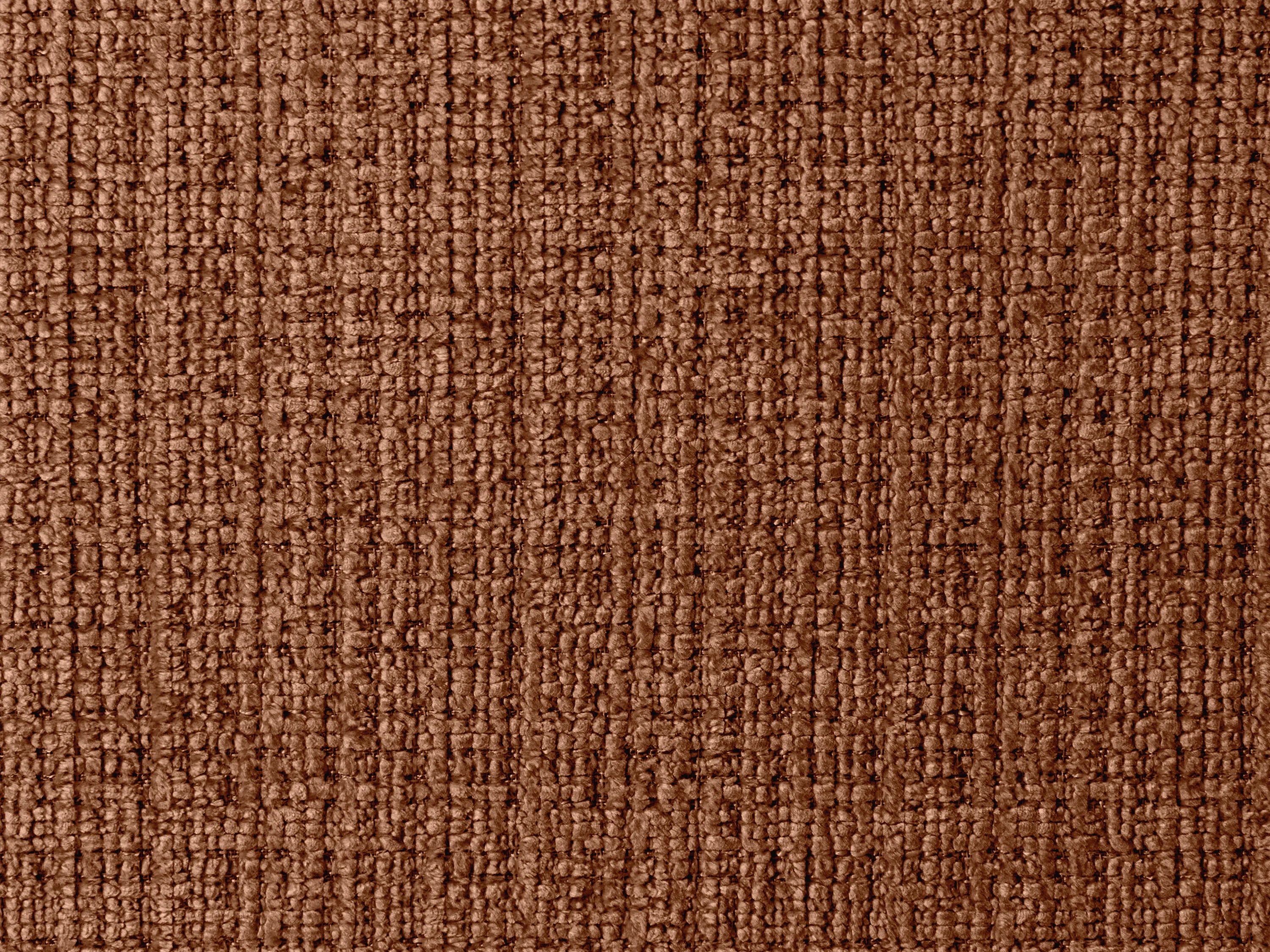 Canapé Bubble d'angle en tissu chenille terracotta - BELADON