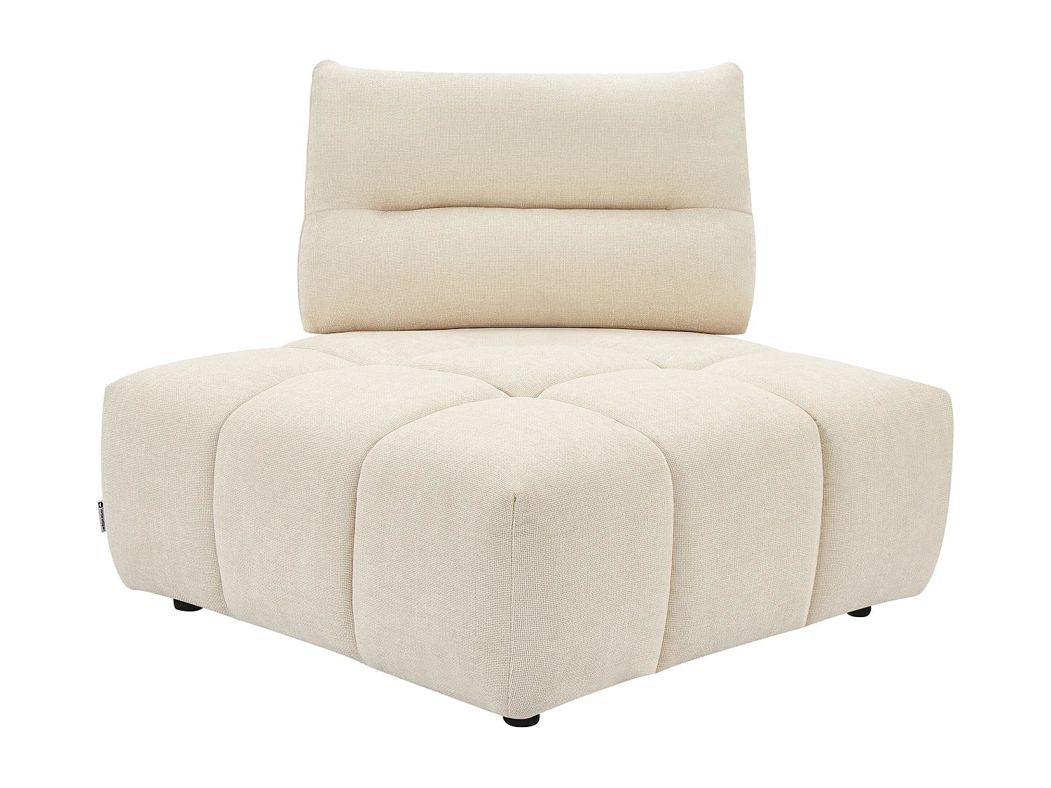 Fauteuil Bubble d'angle dossier avance-recule beige - APOLIU
