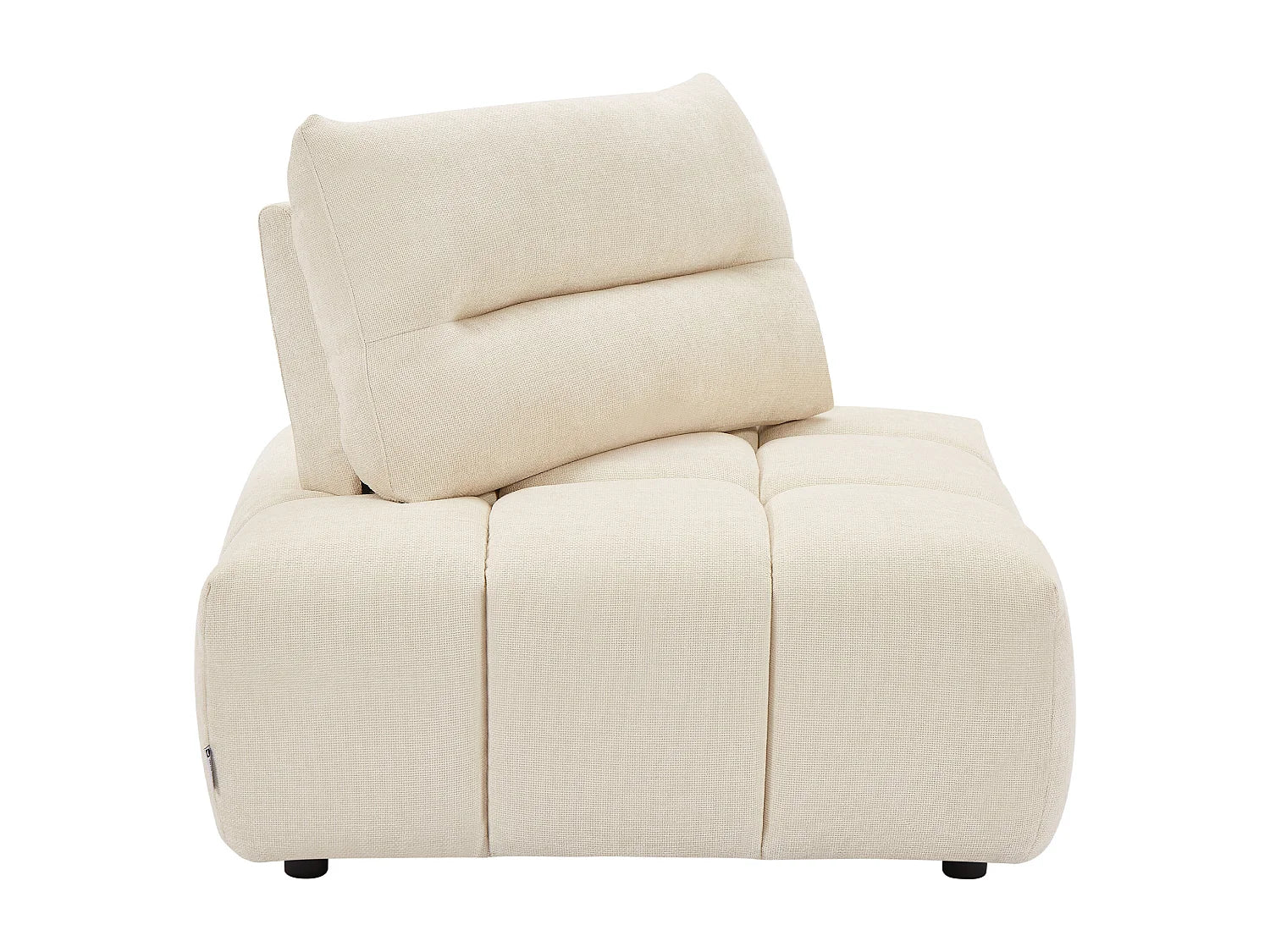 Fauteuil Bubble d'angle dossier avance-recule beige - APOLIU