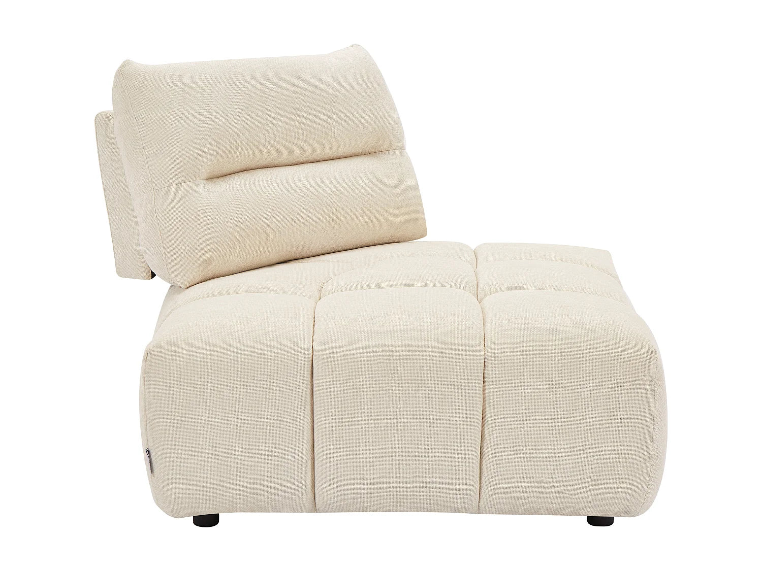 Fauteuil Bubble d'angle dossier avance-recule beige - APOLIU