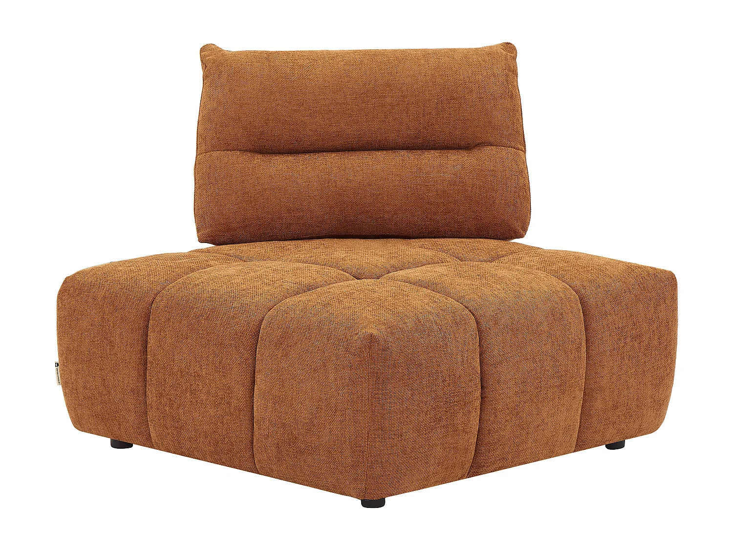 Fauteuil Bubble d'angle dossier avance-recule terracotta - APOLIU