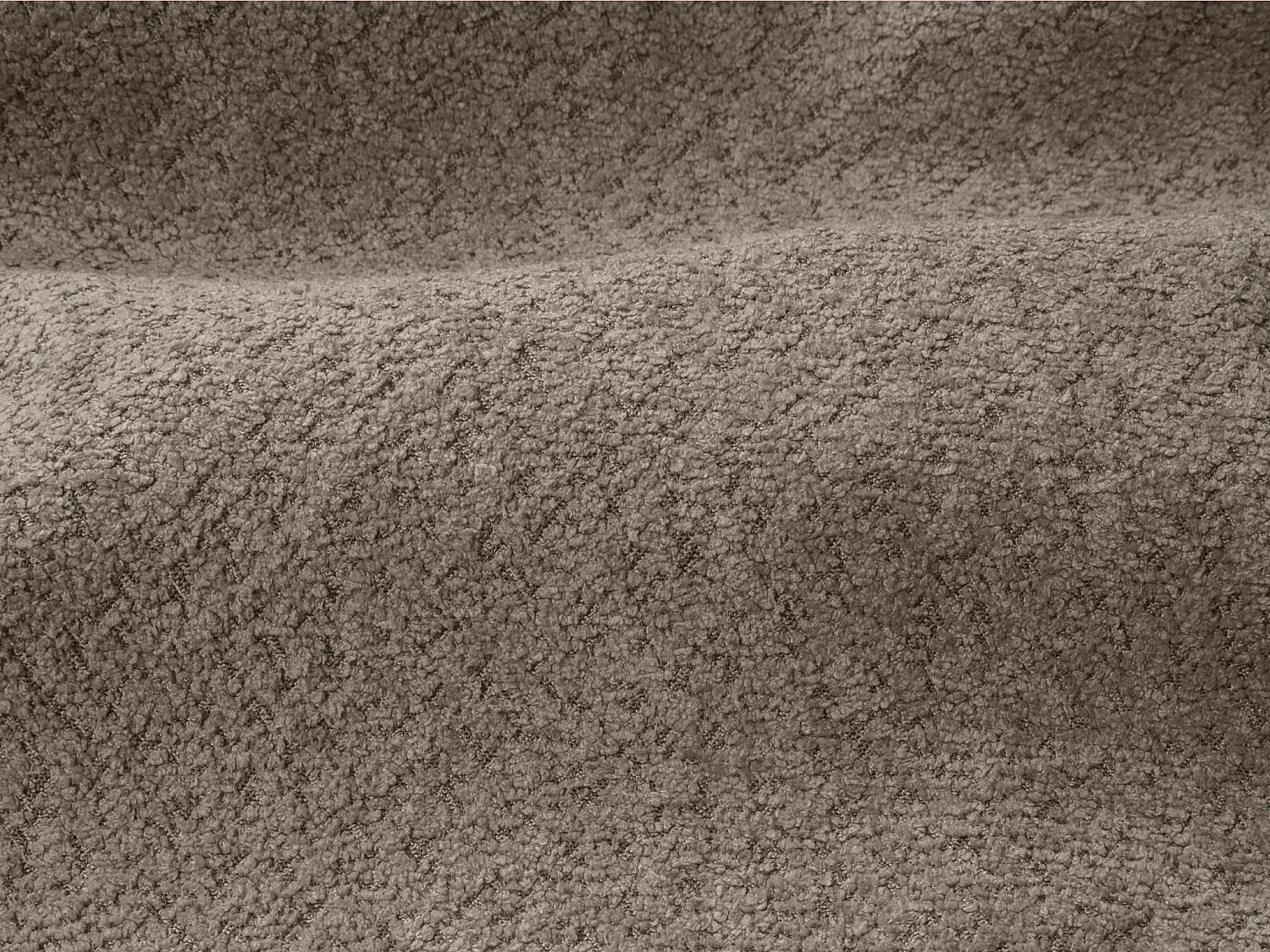 Canapé Bubble convertible express en tissu bouclette taupe - RETUNA