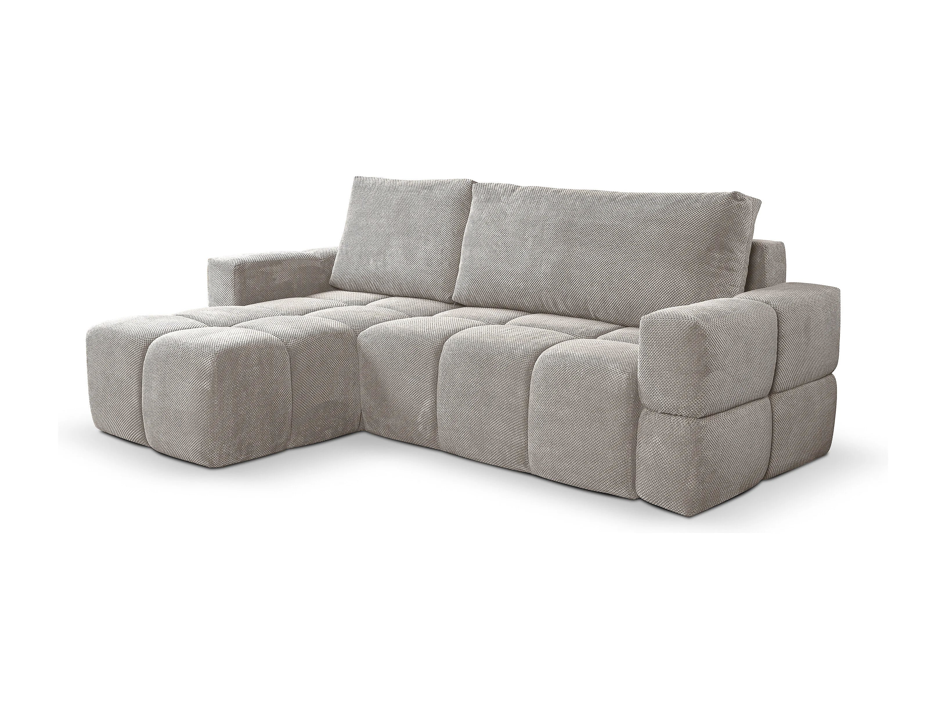 Canapé Bubble d’angle convertible gris – MODENA
