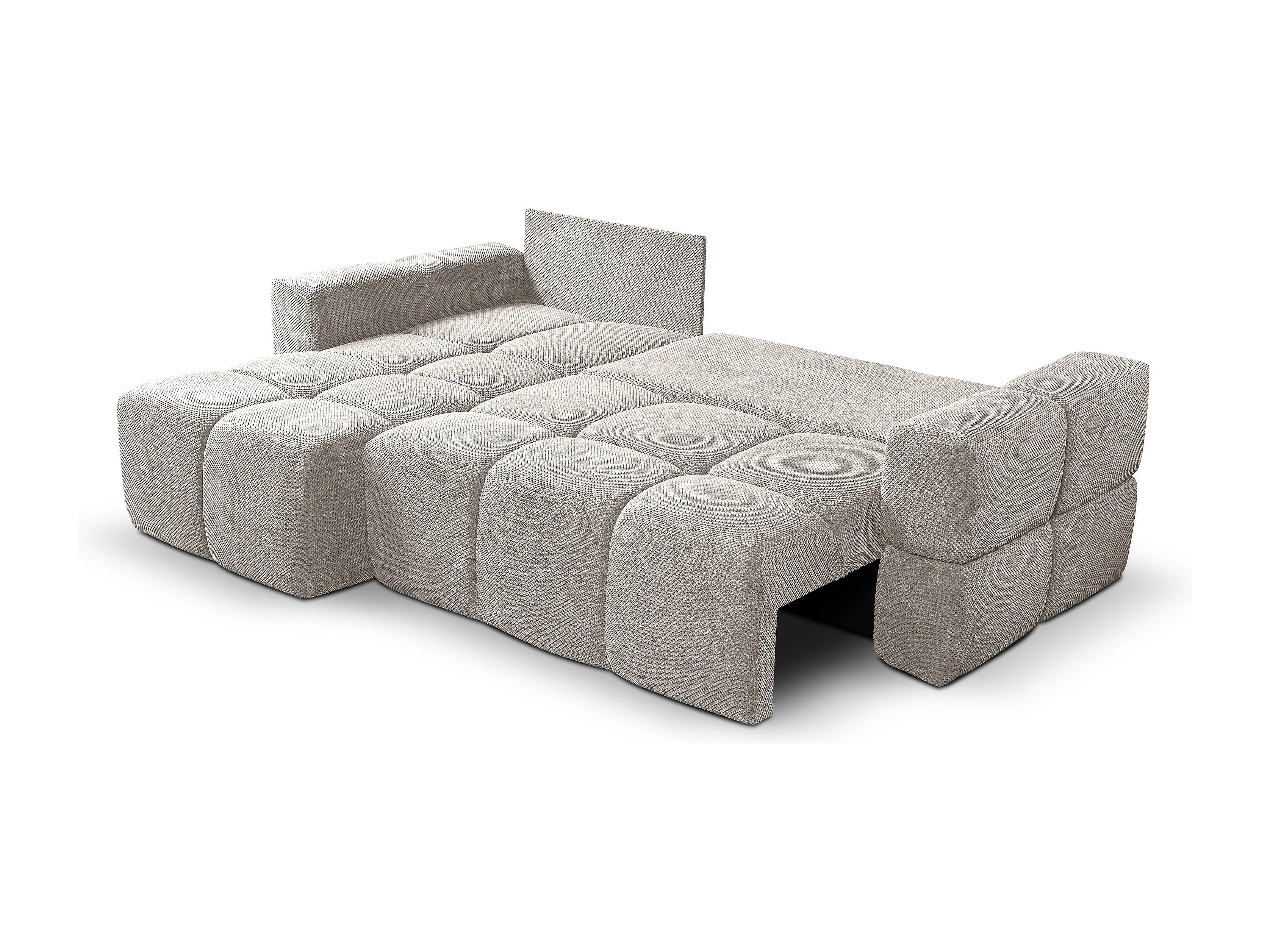 Canapé Bubble d’angle convertible gris – MODENA