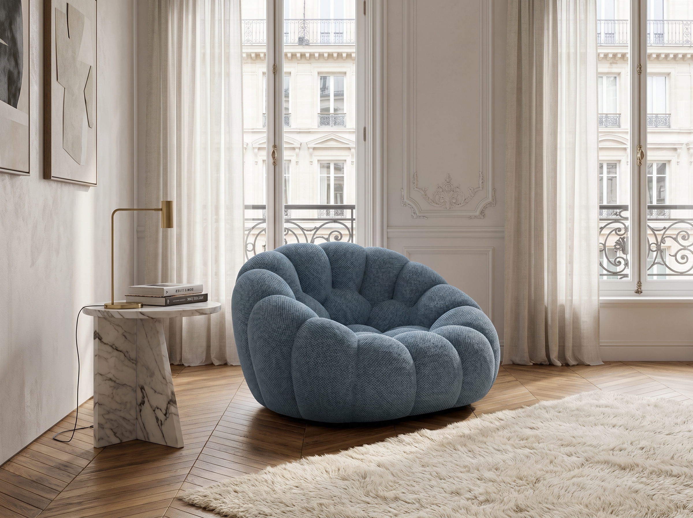 Fauteuil Bubble bleu - Cocoon