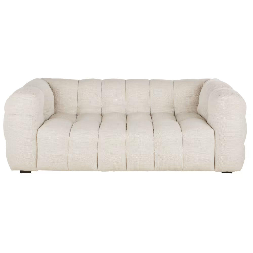Canapé Bubble Capitonné à 2 places beige sable - LILO