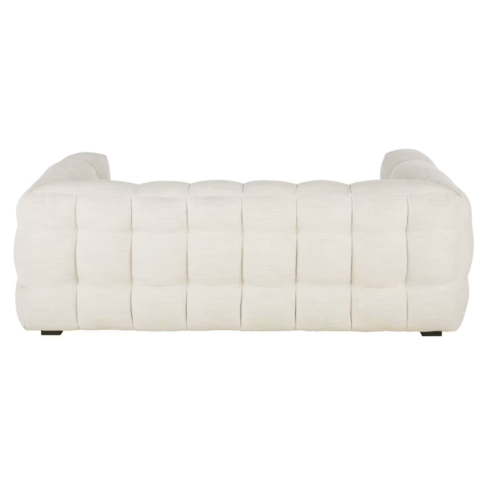Canapé Bubble Capitonné à 2 places beige sable - LILO