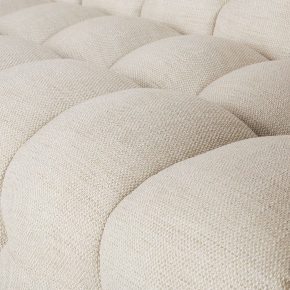 Canapé Bubble Capitonné à 2 places beige sable - LILO