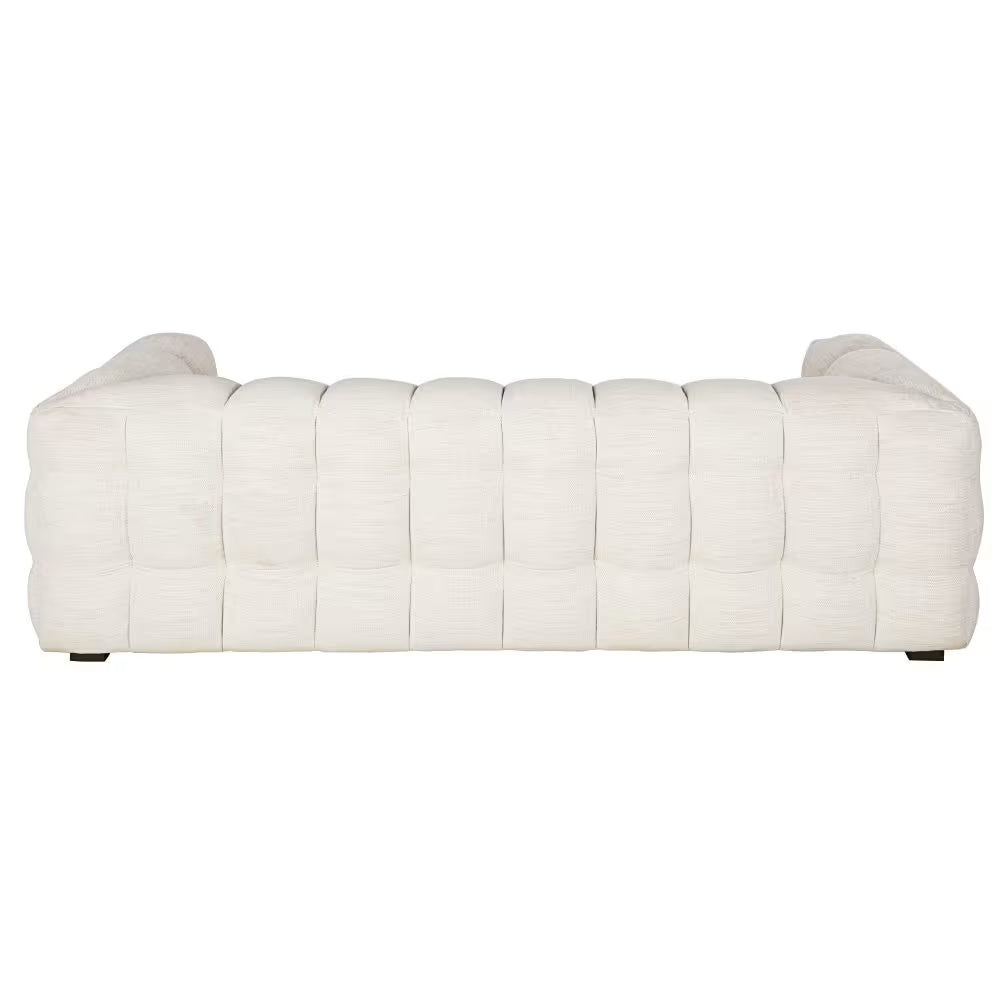 Canapé Bubble Capitonné à 3 places beige sable - LILO