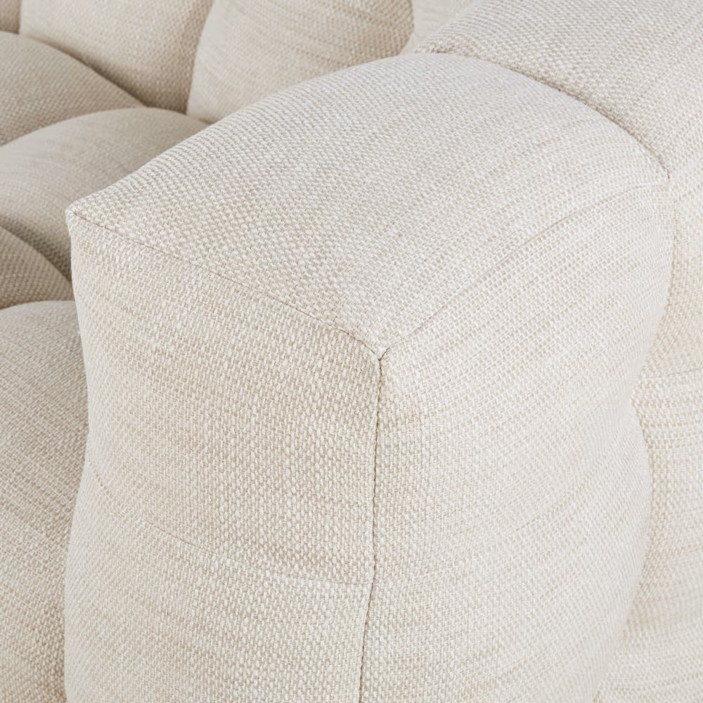 Canapé Bubble Capitonné à 6/7 places beige sable - LILO