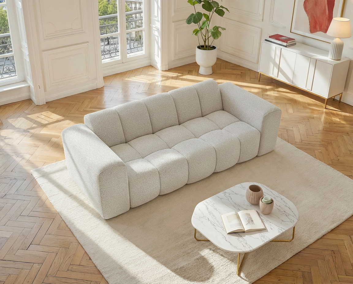Canapé Bubble 3 places beige - CALESO