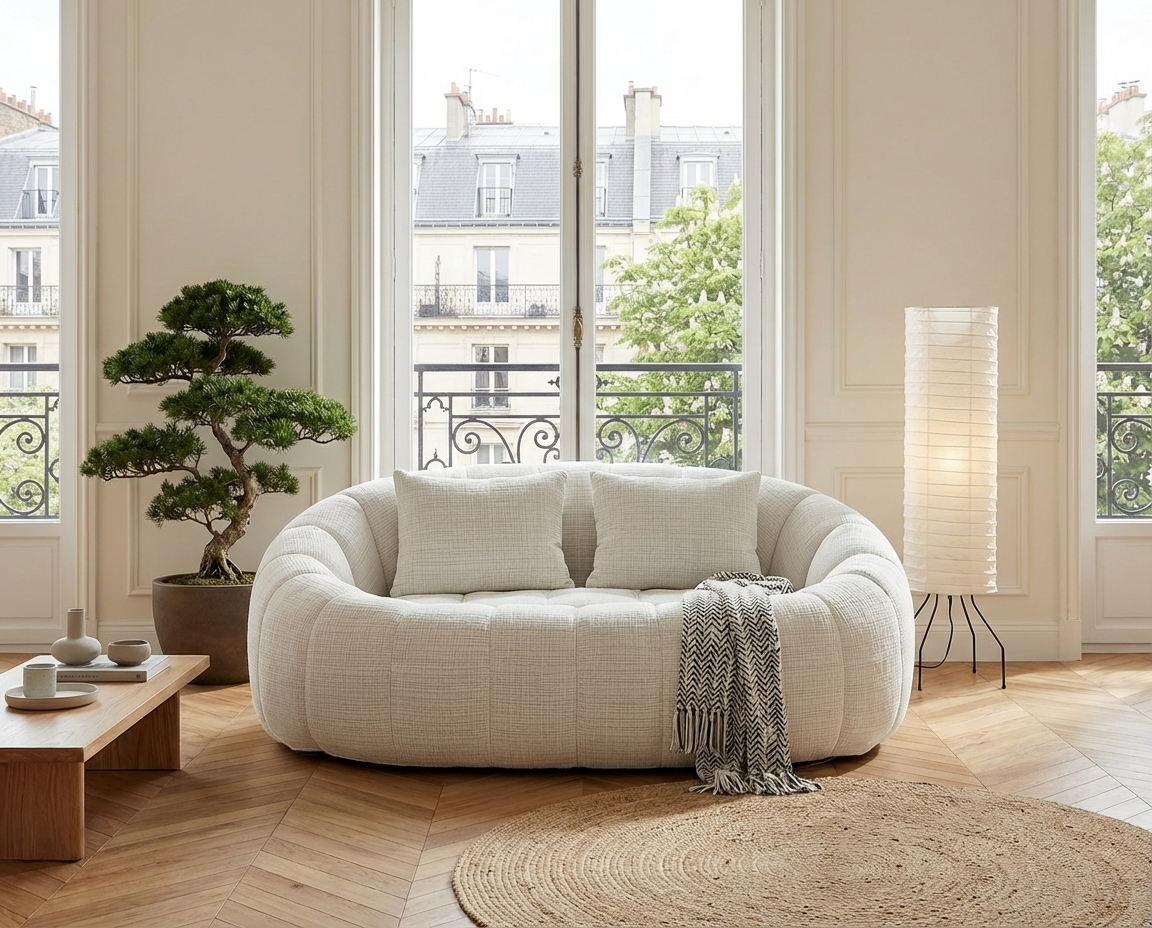 Canapé Pouf Bubble Coquillage 2 places - URBAN