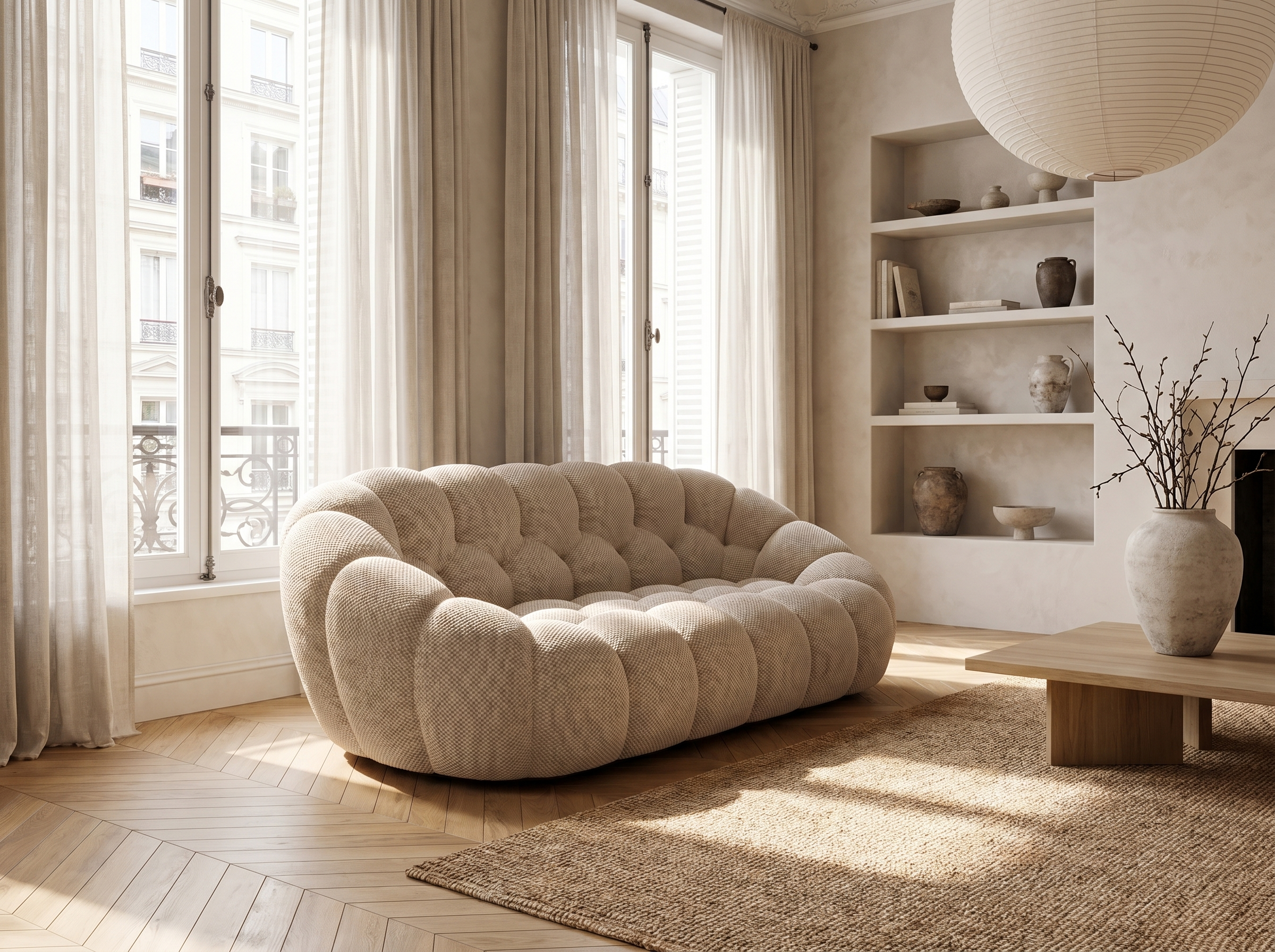 Canapé Bubble Double Beige 2 places - Coco Living