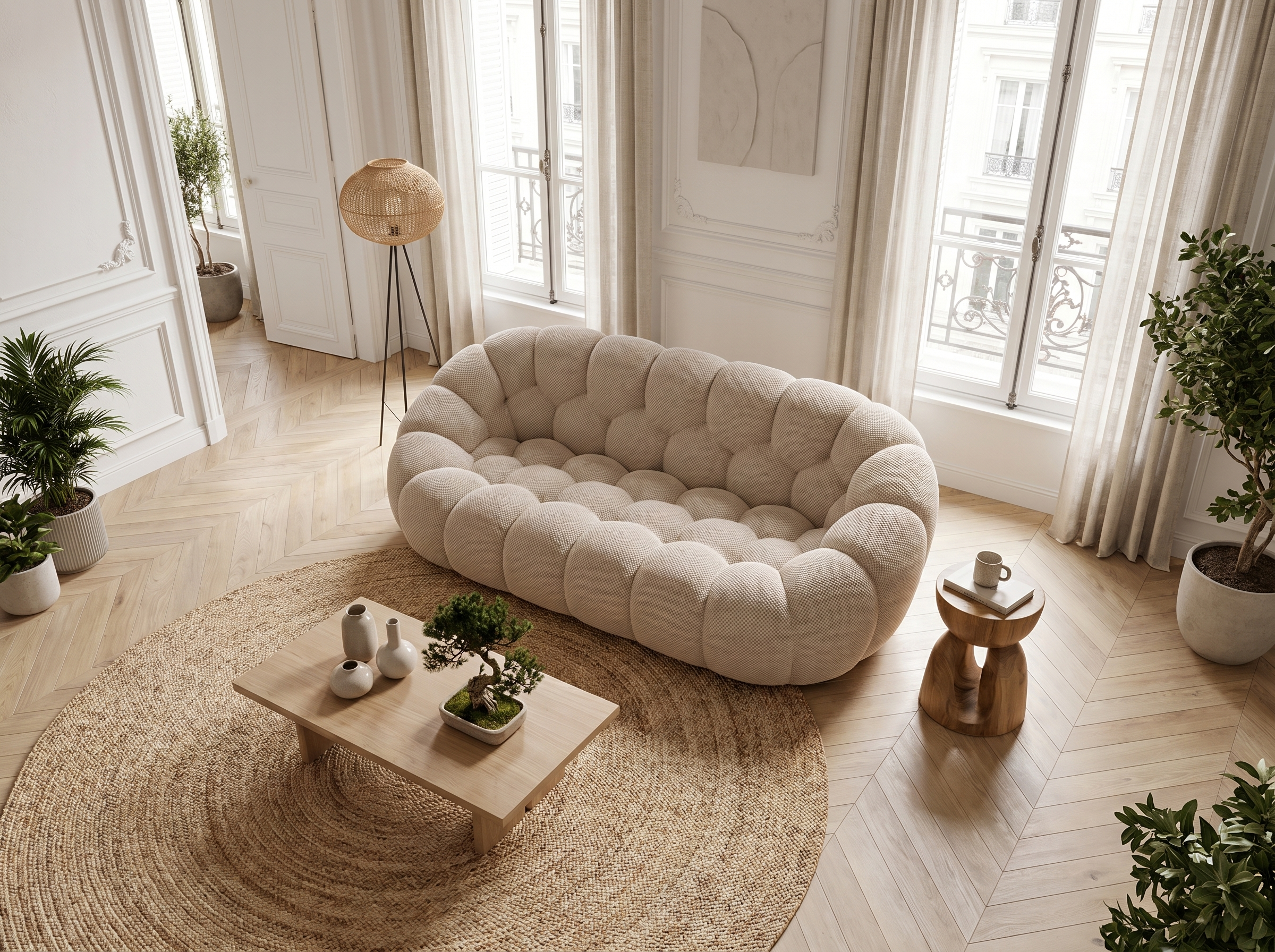 Canapé Bubble Double Beige 2 places - Coco Living