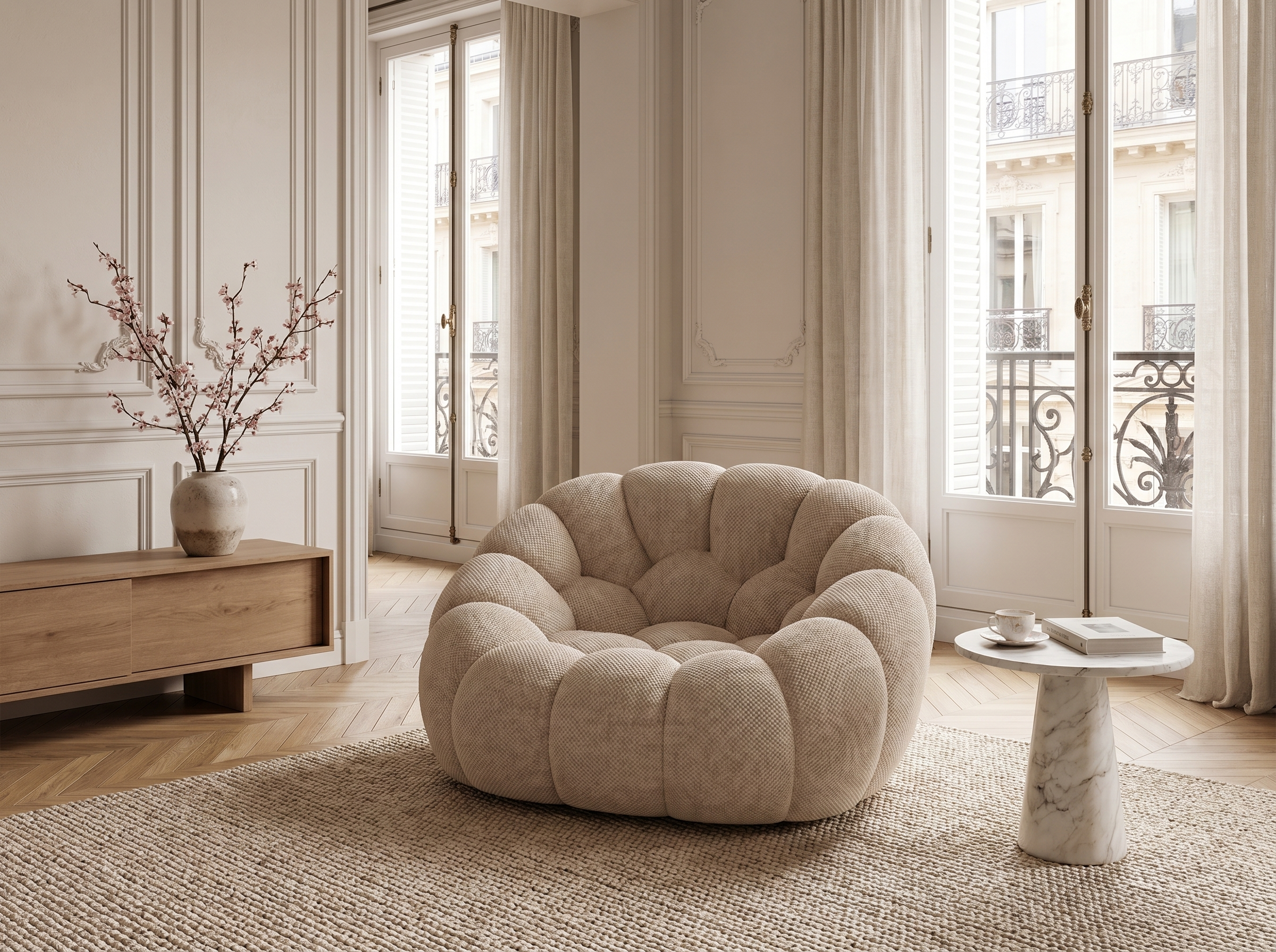 Fauteuil Bubble Beige - Cocoon