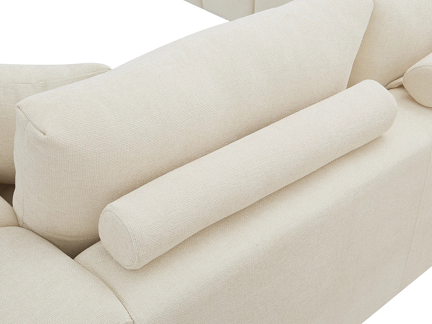 Canapé Bubble Moderne d'angle gauche beige - BERENIA