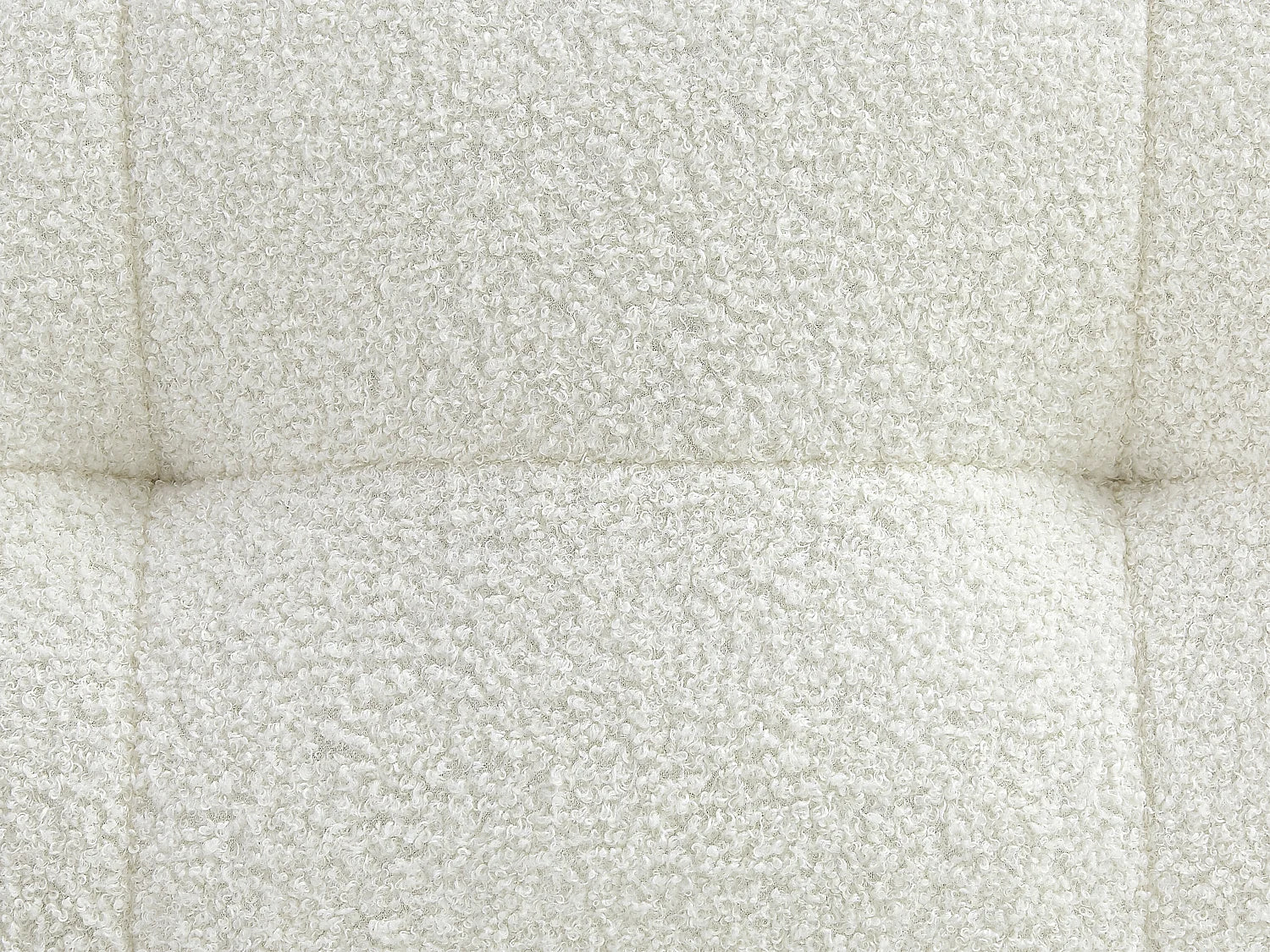 Canapé Bubble d'angle gauche bouclette blanc - SOPELANA
