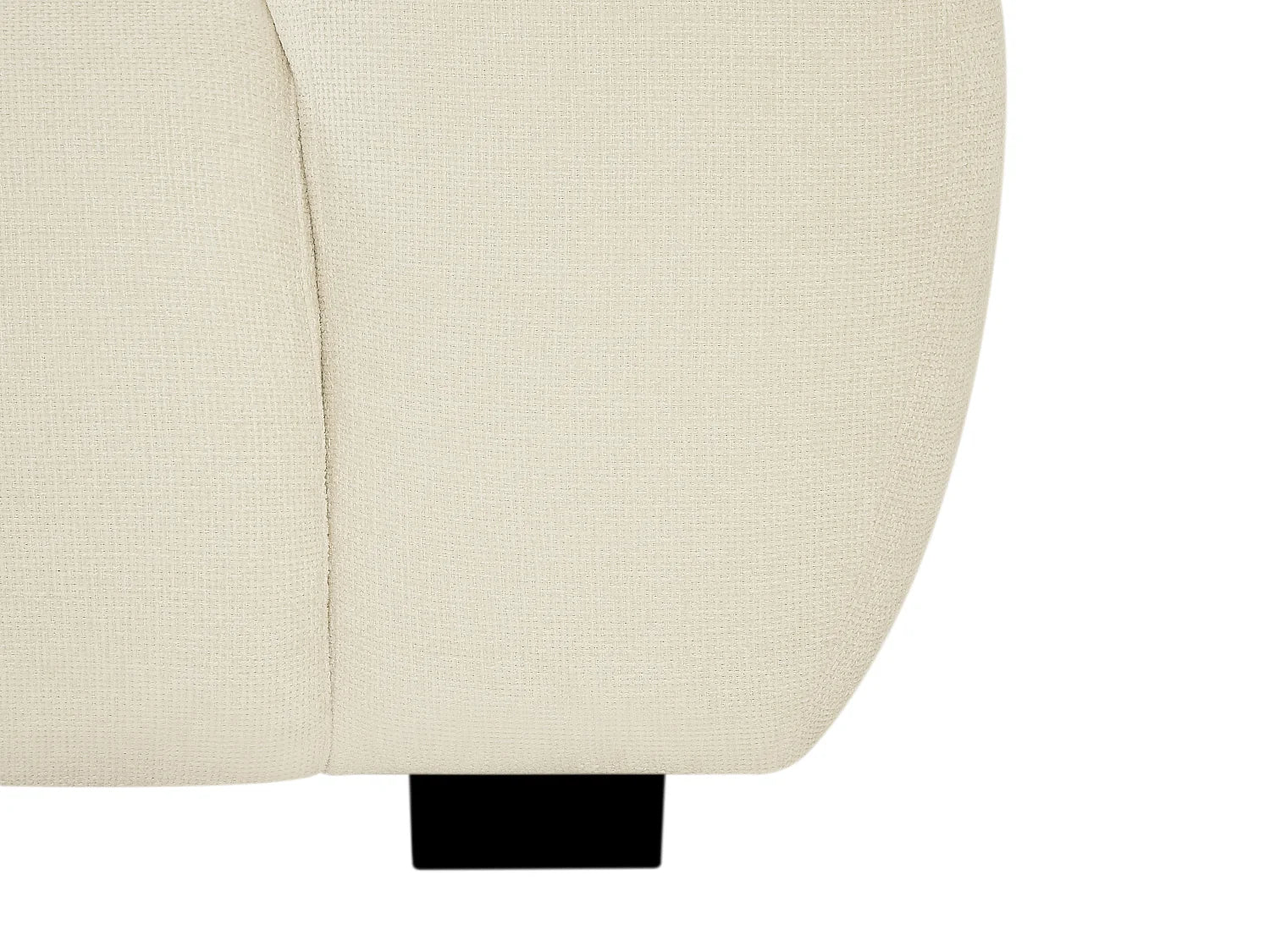 Petit Canapé Bubble 2 places en tissu beige - BERENIA