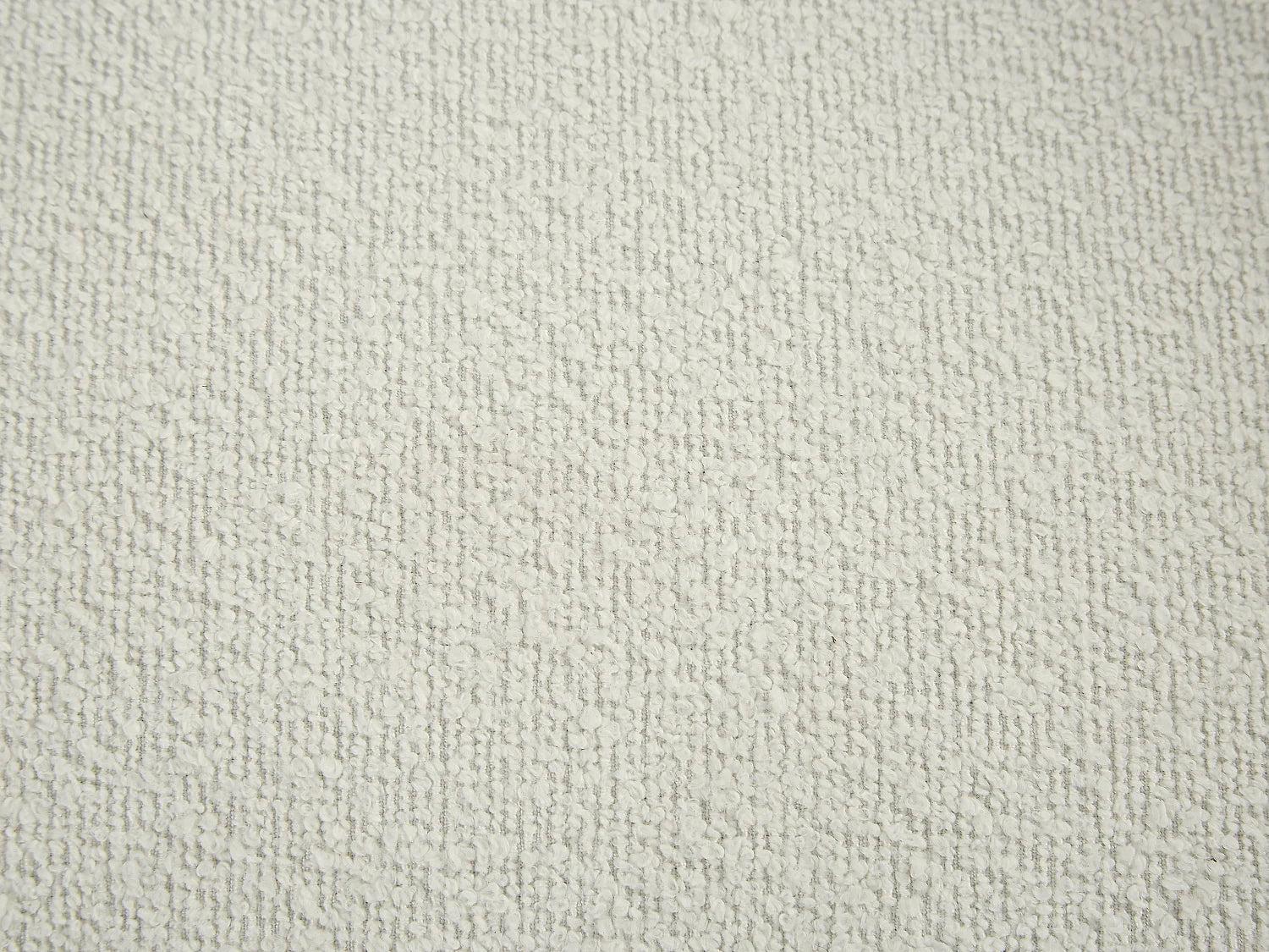 Fauteuil Bubble Scandinave en tissu bouclette blanc ivoire - BOVANA