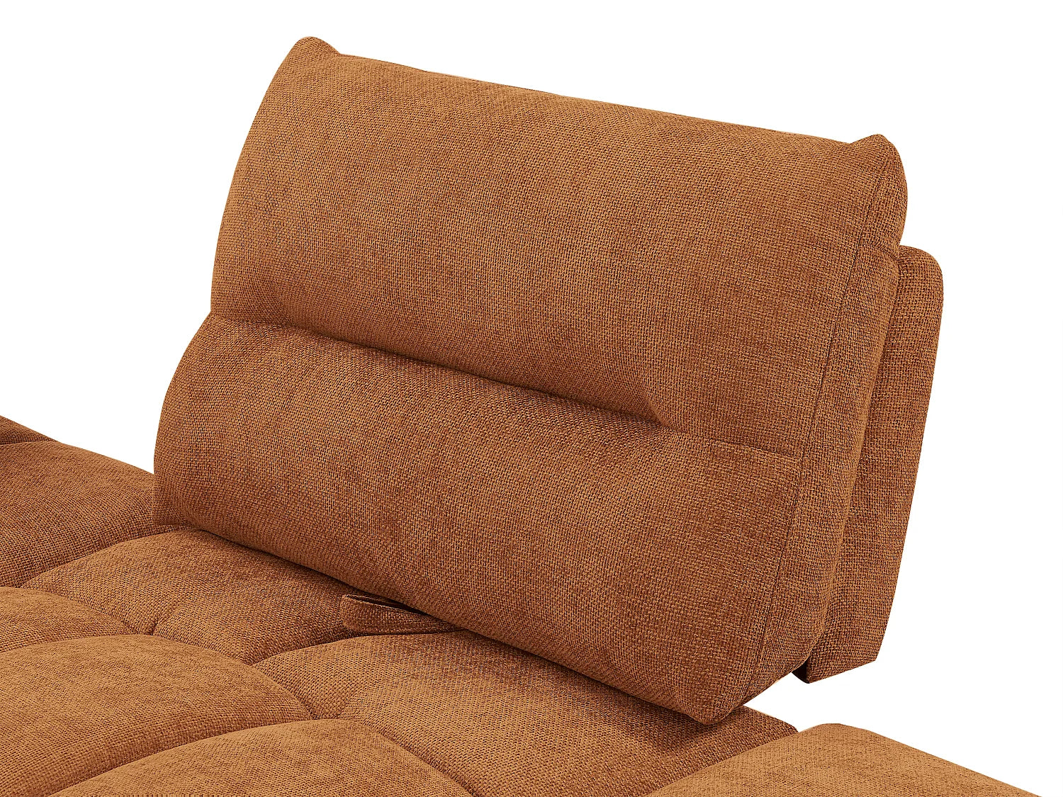 Fauteuil Bubble d'angle dossier avance-recule terracotta - APOLIU