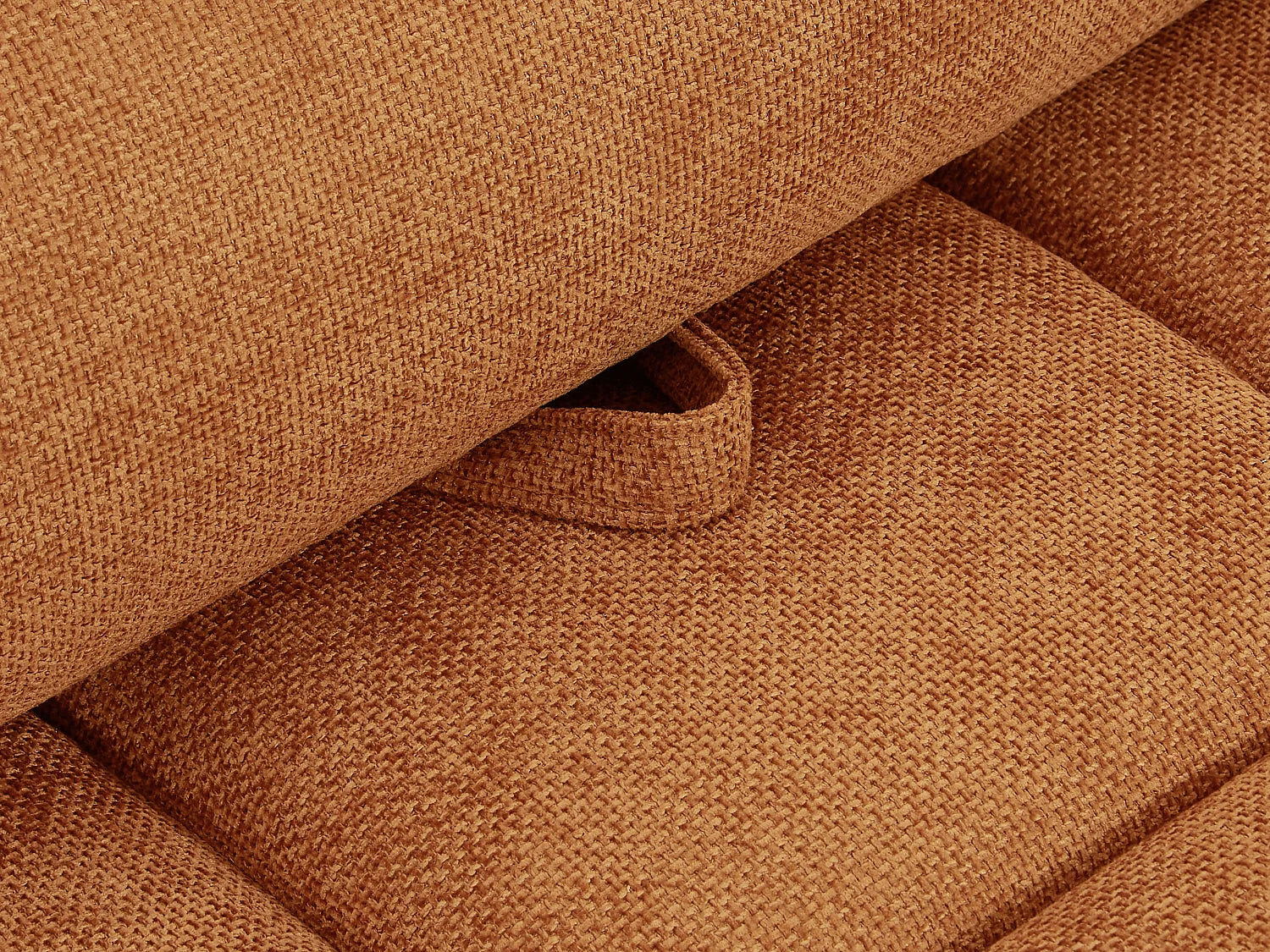 Canapé Bubble 2 places dossier avance-recule terracotta - APOLIU