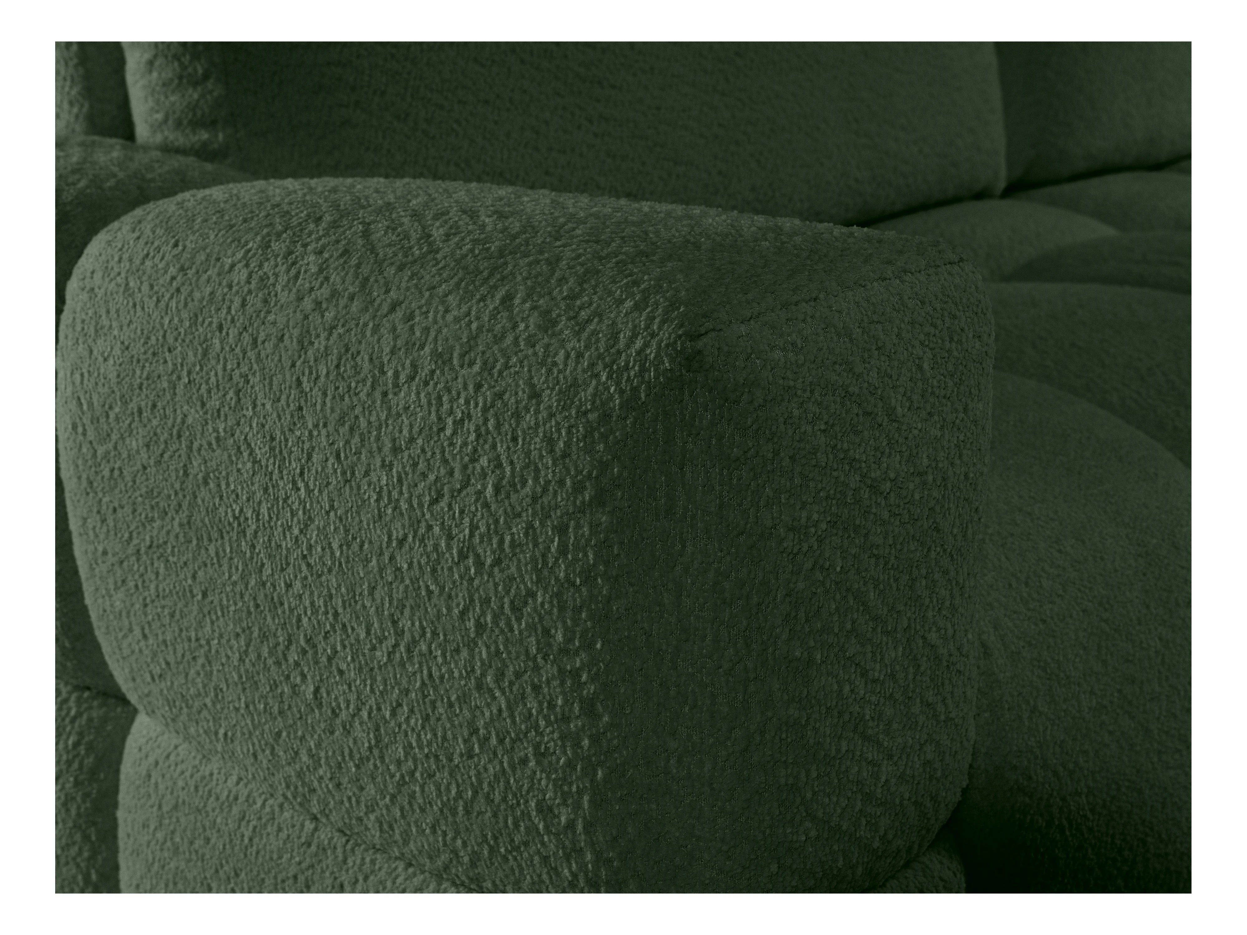 Canapé Bubble 3 places convertible en tissu bouclette vert - ISSORO