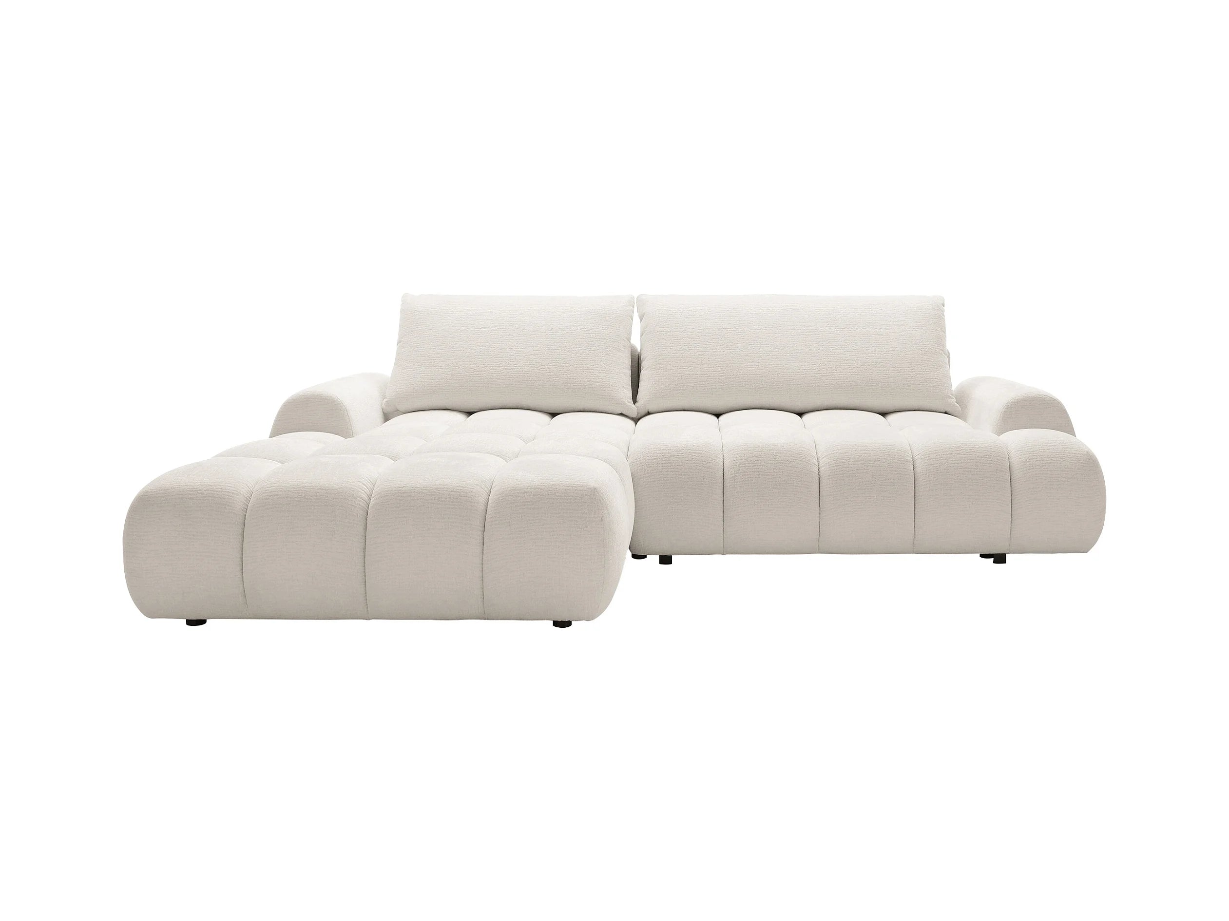 Canapé Bubble d'angle gauche convertible beige - FARNETA