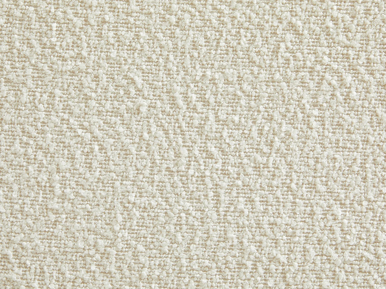 Fauteuil Bubble Moderne en tissu bouclette blanc ivoire - OVOTAS