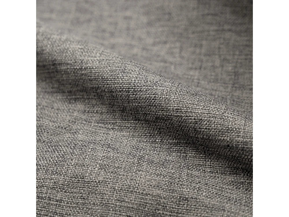 Fauteuil Bubble capitonné en tissu gris - CARMEN