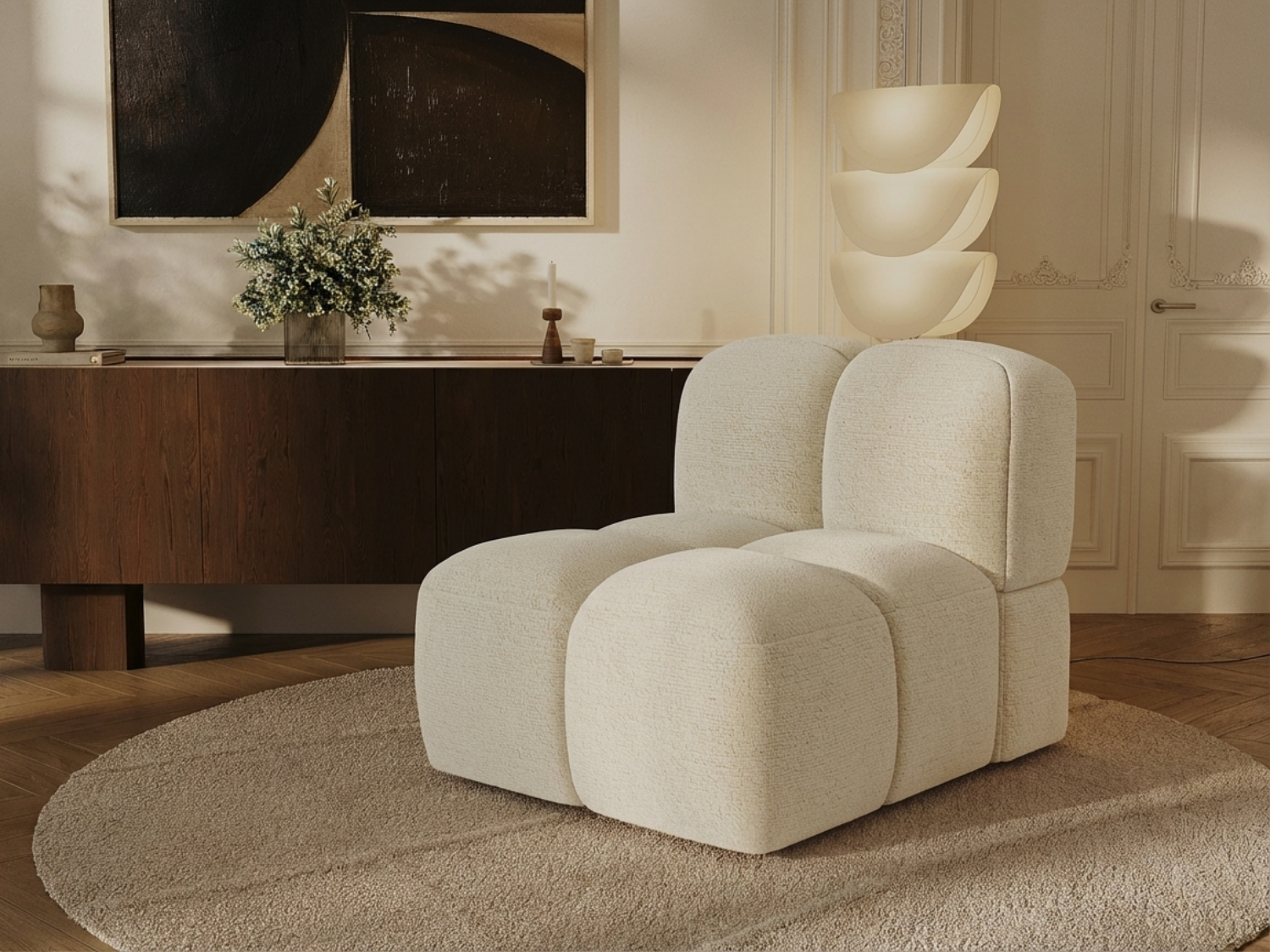 Fauteuil Bubble Japandi 