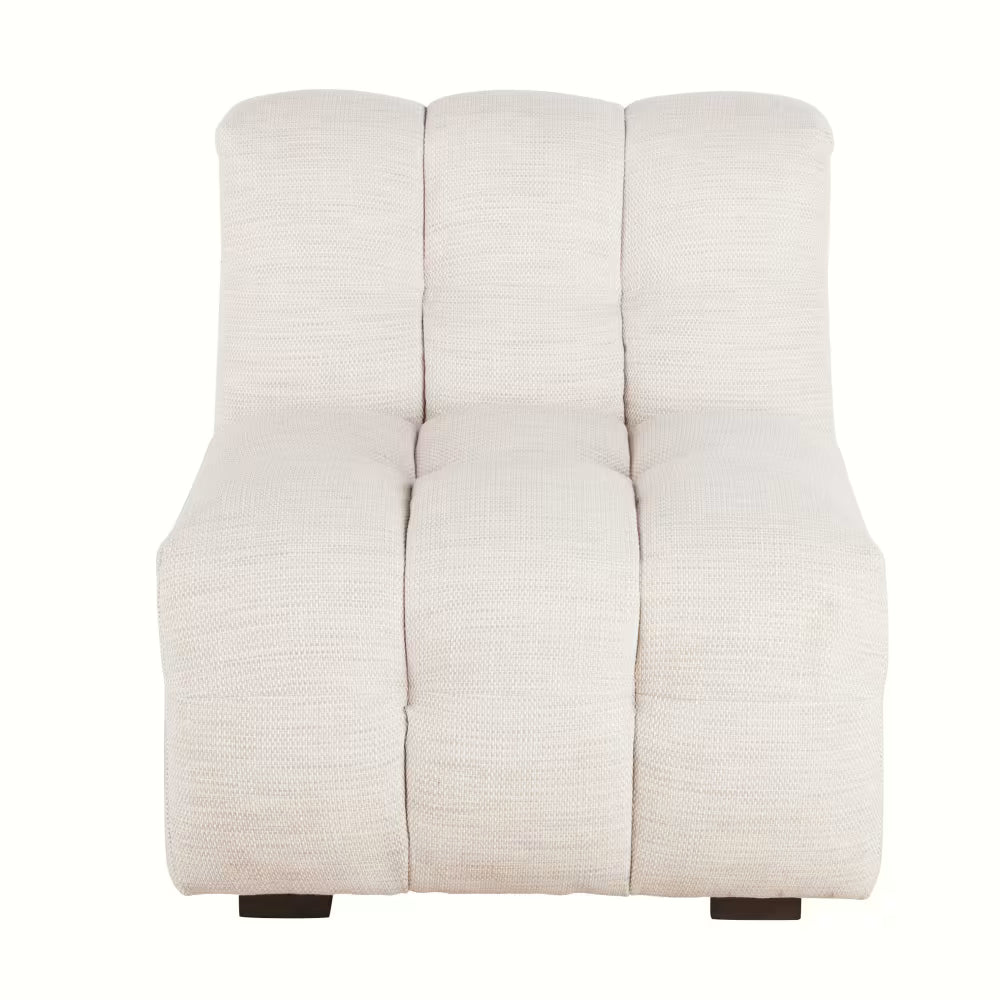Chauffeuse Bubble pour canapé modulable beige sable - LILO