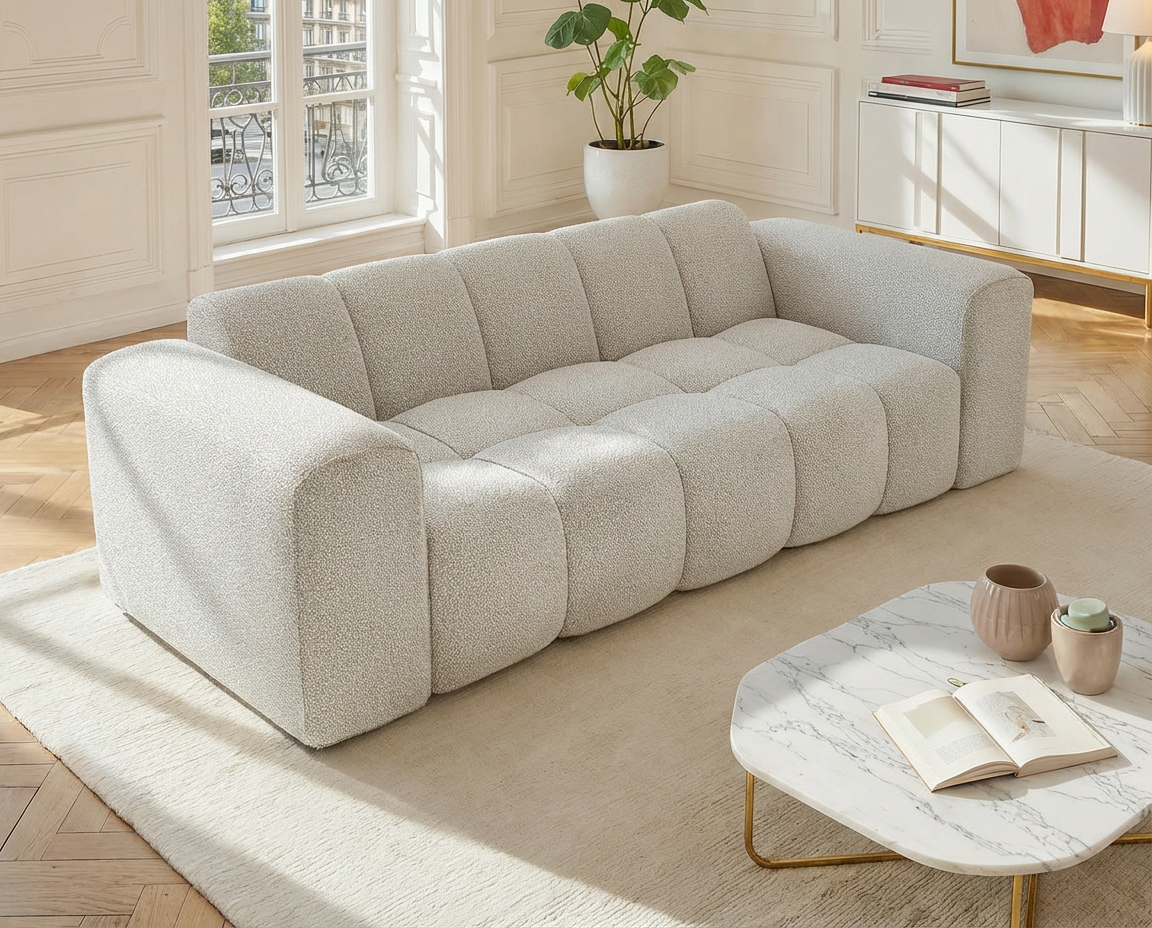 Canapé Bubble 3 places beige - CALESO