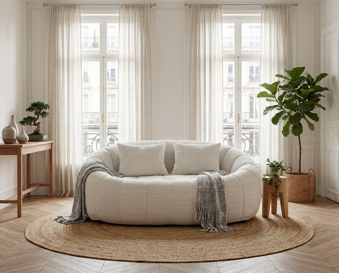 Canapé Pouf Bubble Coquillage 2 places - URBAN