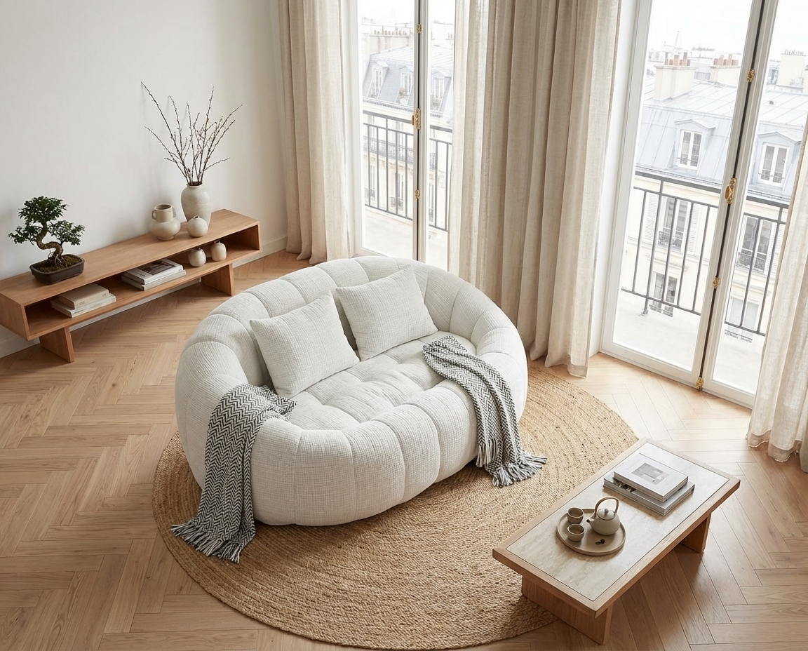 Canapé Pouf Bubble Coquillage 2 places - URBAN