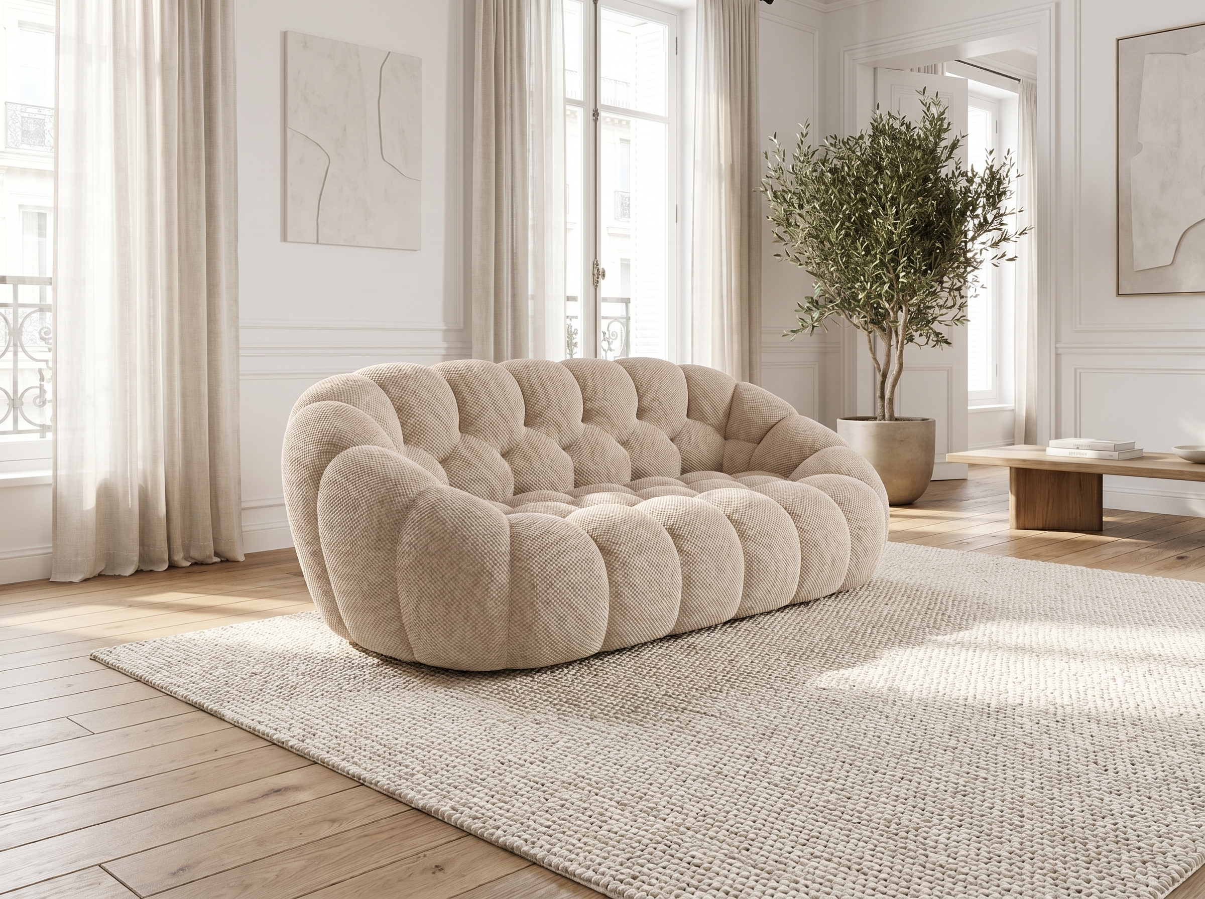 Canapé Bubble Double Beige 2 places - Coco Living