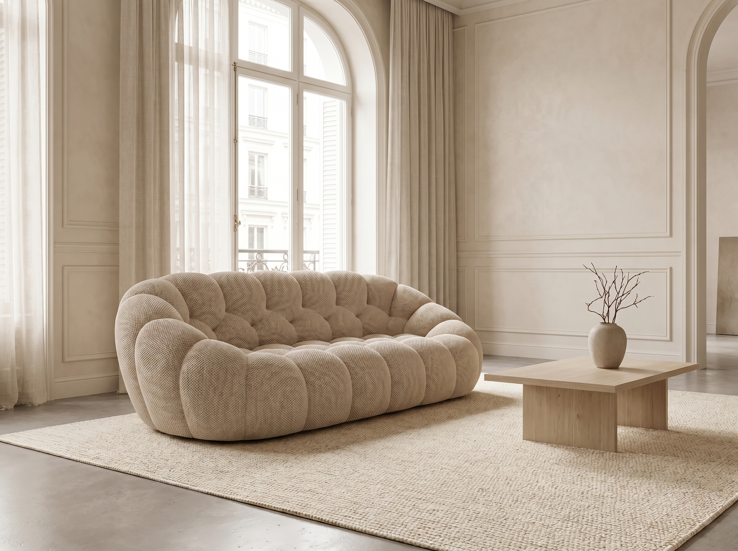 Canapé Bubble Double Beige 2 places - Coco Living