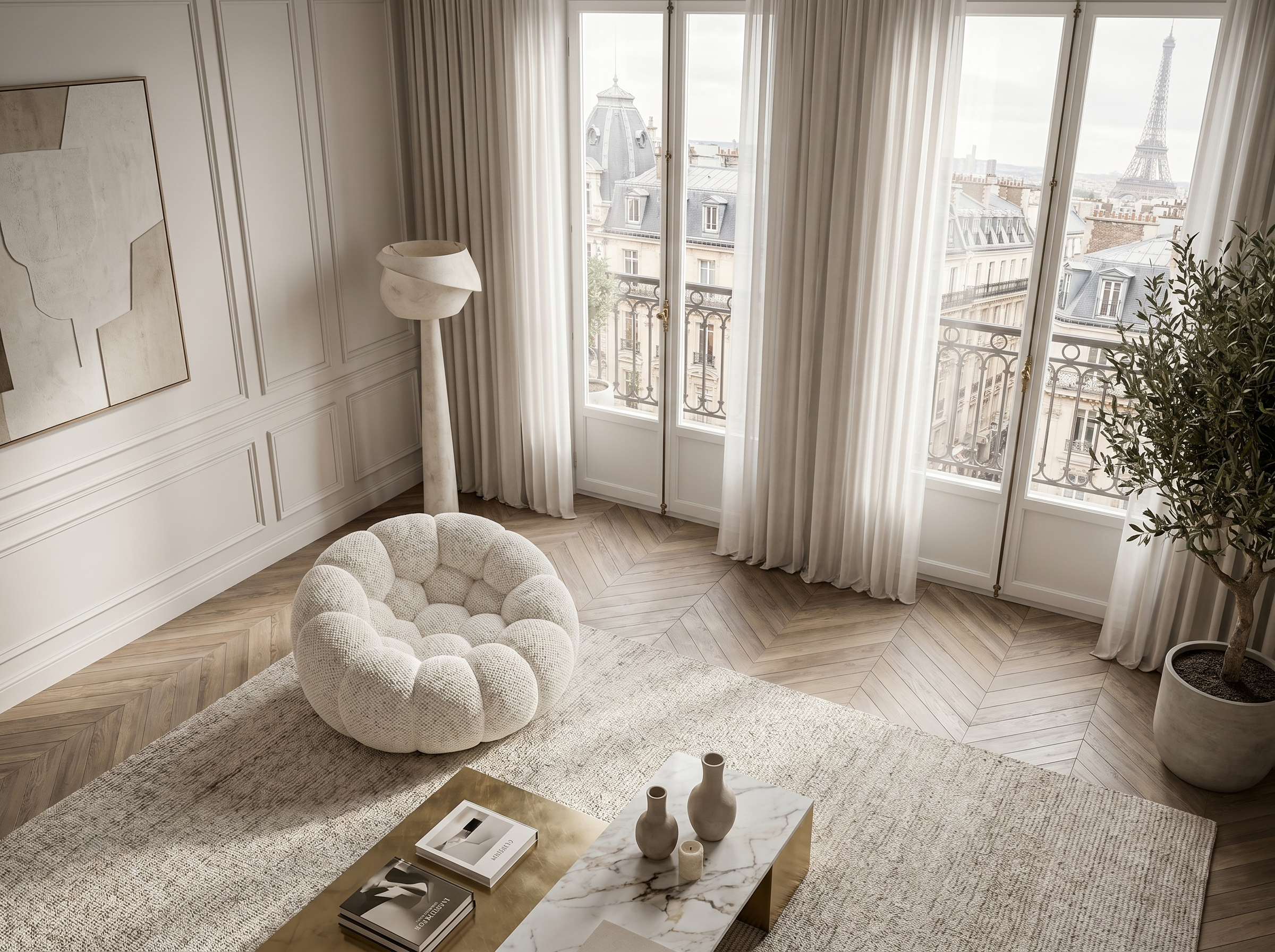 Fauteuil Bubble Blanc Cassé - Cocoon